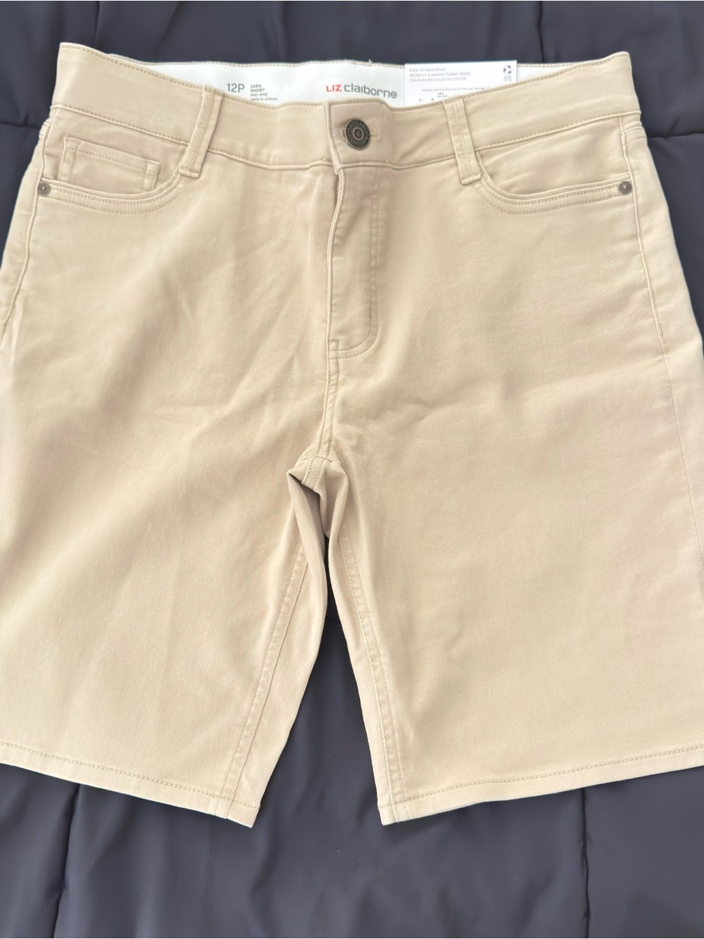 Liz Claiborne Beige Bermuda Shorts - Size 12P